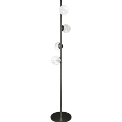 Clearance Pamono Ofione Brushed Black Metal Floor Lamp by Alabastro Italiano
