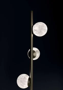 Clearance Pamono Ofione Brushed Black Metal Floor Lamp by Alabastro Italiano