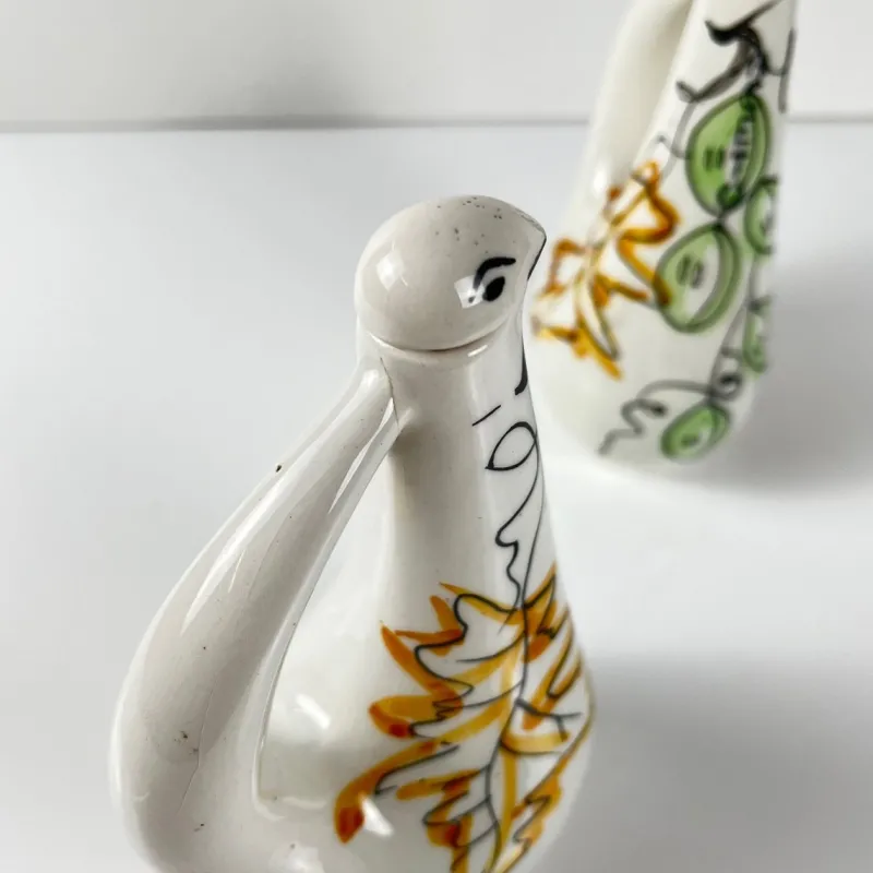 Outlet Pamono Oil, Vinegar, Salt and Pepper Set, Italy, 1950s, Set of 4