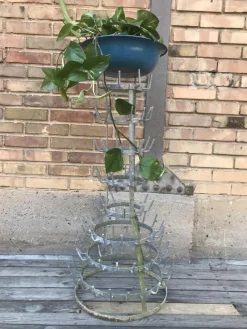 Sale Pamono Old Bottle Dryer in Galvanized Iron, 1930s