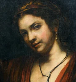 Pamono Old Master Portrait of Woman, 16th or 17th Century, Painting, Framed> Old Masters