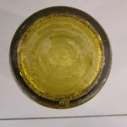 Pamono Olive Green Bubble Glass Ice Bucket by Biot, 1970><noscript><img width=
