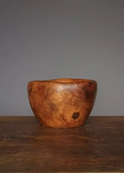 Discount Pamono Olive Wood Bowl in the style of Alexandre Noll, 1970s