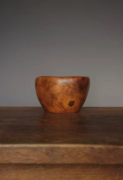 Discount Pamono Olive Wood Bowl in the style of Alexandre Noll, 1970s