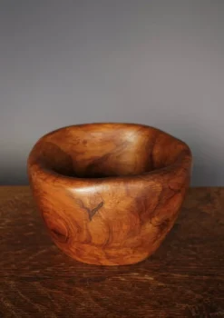 Discount Pamono Olive Wood Bowl in the style of Alexandre Noll, 1970s