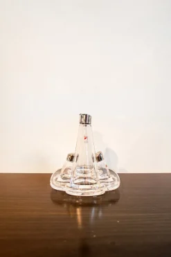 Online Pamono Olpe Model Oil and Vinegar, Salt and Pepper Set by Angelo Mangiarotti for Colle Cristallerie, 1986, Set of 5