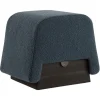 New Pamono Onigiri Wool and Laguna Oak Pouf by Morica Design