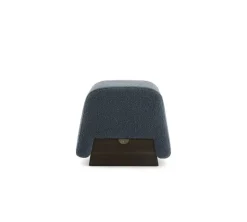 New Pamono Onigiri Wool and Laguna Oak Pouf by Morica Design