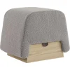 Pamono Onigiri Wool and Oak Pouf by Morica Design