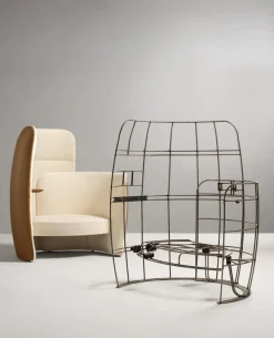 Pamono Only Ju Relax Pod Seating with Oak Shelf and USB Socket by Quinti Sedute><noscript><img width=