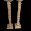 Pamono Onyx Columns Worked in Layers, 1920s, Set of 2> Pedestals And Columns