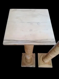 Pamono Onyx Columns Worked in Layers, 1920s, Set of 2><noscript><img width=