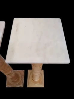Pamono Onyx Columns Worked in Layers, 1920s, Set of 2><noscript><img width=