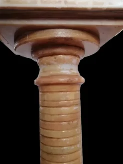 Pamono Onyx Columns Worked in Layers, 1920s, Set of 2><noscript><img width=