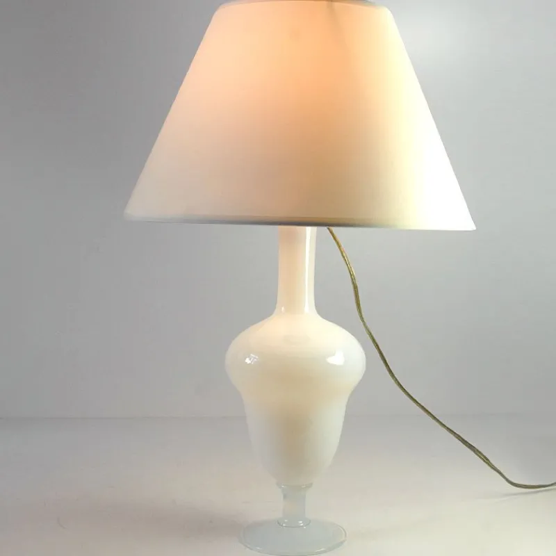 Pamono Opal Glass Table Lamp from Sevres, France, 1950s> Table Lamps