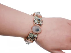 Pamono Opal, Rock Crystal, Tsavorite, Sapphire, Diamond, Gold and Silver Bracelet><noscript><img width=