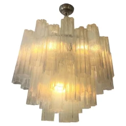 Pamono Opal Tronchi Chandelier in Murano Glass by Simoeng><noscript><img width=