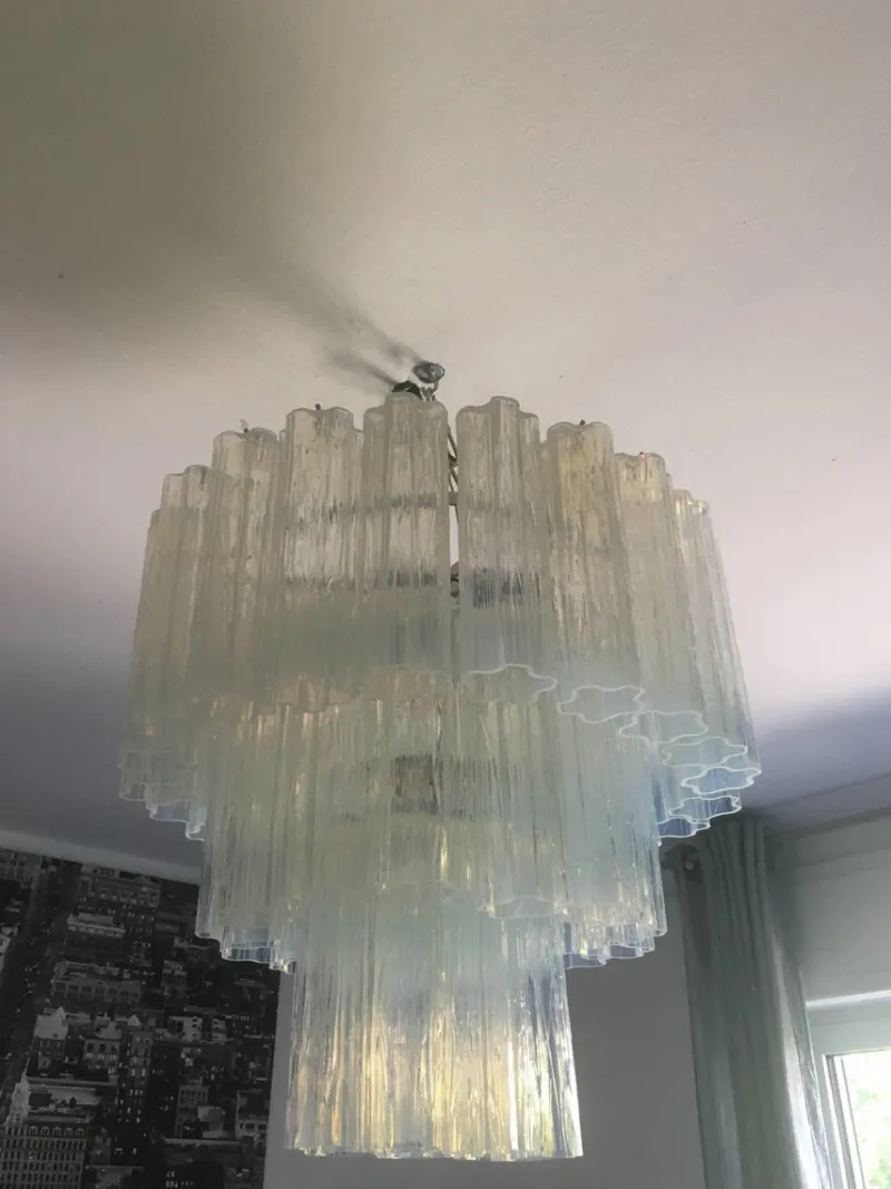 Pamono Opal Trunks Murano Glass Chandelier from Murano> Ceiling Lights