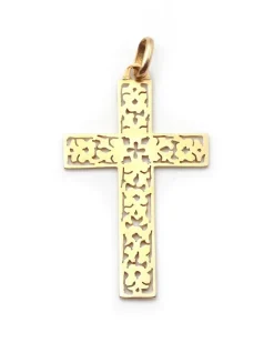 Pamono Openwork Religious Cross Pendant><noscript><img width=