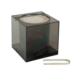 Clearance Pamono Opi Ice Bucket in Acrylic Glass and Silver by Cini & Nils Milano