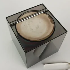 Clearance Pamono Opi Ice Bucket in Acrylic Glass and Silver by Cini & Nils Milano