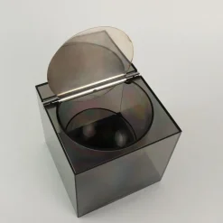 Clearance Pamono Opi Ice Bucket in Acrylic Glass and Silver by Cini & Nils Milano