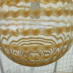 Pamono Optical Glass Chandelier, 1970s> Ceiling Lights