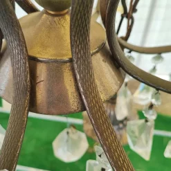 Pamono Optical Glass Chandelier, 1970s><noscript><img width=