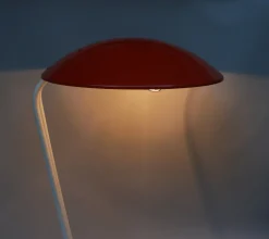 Pamono Orange and Light Beige Outdoor Mushroom Lamp from Bega, 1950s><noscript><img width=