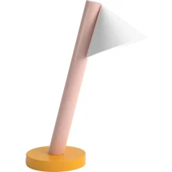 Pamono Orange and Pink Tube with Globes and Cones Desk Light by Atelier Areti> Table Lamps