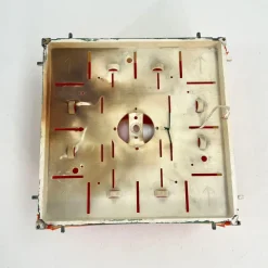 Pamono Orange Cnosso Wall Lamp by Angelo Mangiarotti for Artemide, 1960s><noscript><img width=