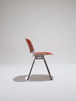 Online Pamono Orange DSC 106 Stackable Chairs by Giancarlo Piretti for Castelli, 1970s, Set of 4