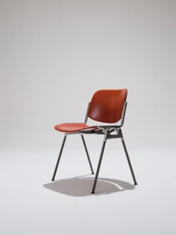 Pamono Orange DSC 106 Stacking Chair by Giancarlo Piretti for Castelli / Anonima Castelli, 1970s> Office Chairs