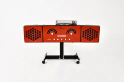 Best Pamono Orange Stereophonic RR-126 Radio by Achille & Pier Giacomo Castiglioni for Brionvega, 1960s