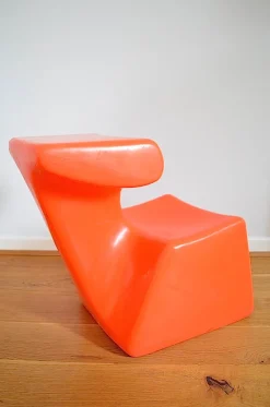 Hot Pamono Orange Zocker Children's Chair by Luigi Colani for Top System Burkhard Lübke, 1971