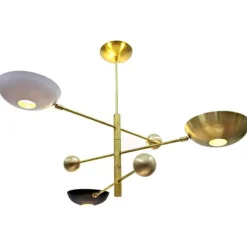 Best Pamono Orbitale Brass Chandelier by Silvio Piattelli