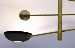 Best Pamono Orbitale Brass Chandelier by Silvio Piattelli