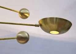 Best Pamono Orbitale Brass Chandelier by Silvio Piattelli