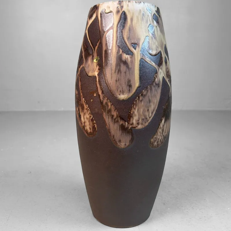 Pamono Organic Ikebana Vase with Abstract Glaze, 1970s> Vases