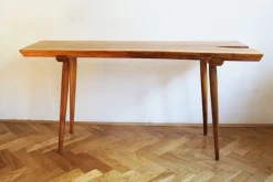 Pamono Organic Oak Side Table from Uluv, 1960s><noscript><img width=
