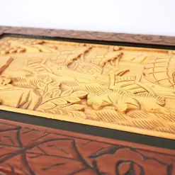 Sale Pamono Oriental Carved Wooden Chest