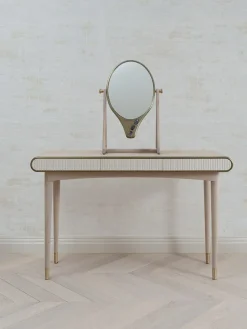 Clearance Pamono Oriette Vanity Table Bleached Oak by Felice James