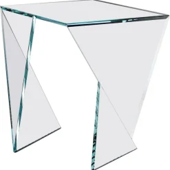 Pamono Origami Calcio Side Table in Crystal Glass by Barberini & Gunnell> Tables