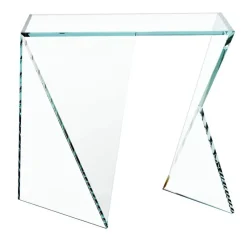 Pamono Origami Calcio Side Table in Crystal Glass by Barberini & Gunnell><noscript><img width=
