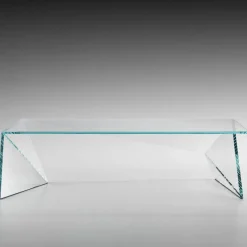 Pamono Origami Coffee Table in Crystal Glass by Barberini & Gunnell> Tables