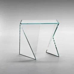 Pamono Origami Side Table in Crystal Glass by Barberini & Gunnell><noscript><img width=