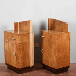 Pamono Original Art Deco Bedside Tables, Set of 2> Nightstands