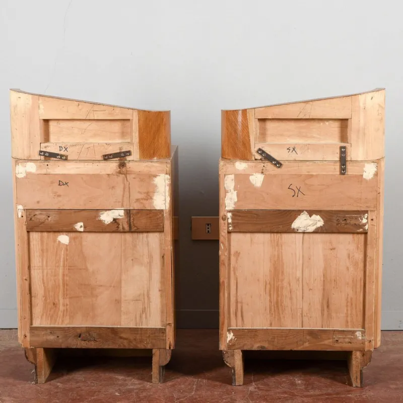 Pamono Original Art Deco Bedside Tables, Set of 2> Nightstands