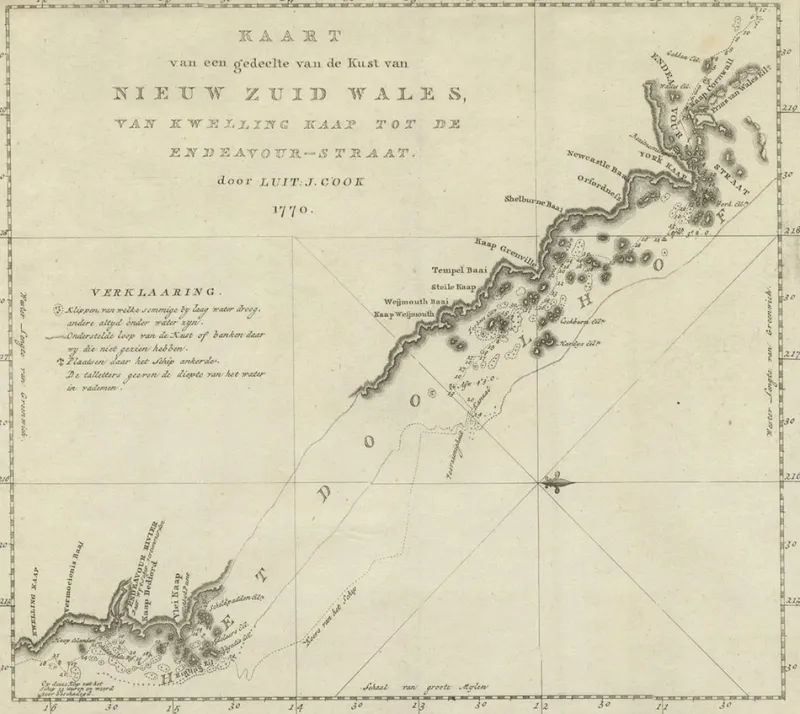 Outlet Pamono Original Copper Engraving of the Northeast Coast of Australia, 1803