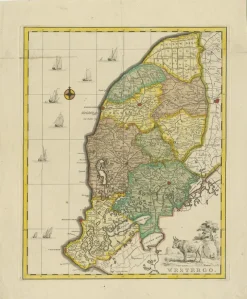 Online Pamono Original Copper-Engraving of Westergo, 1744